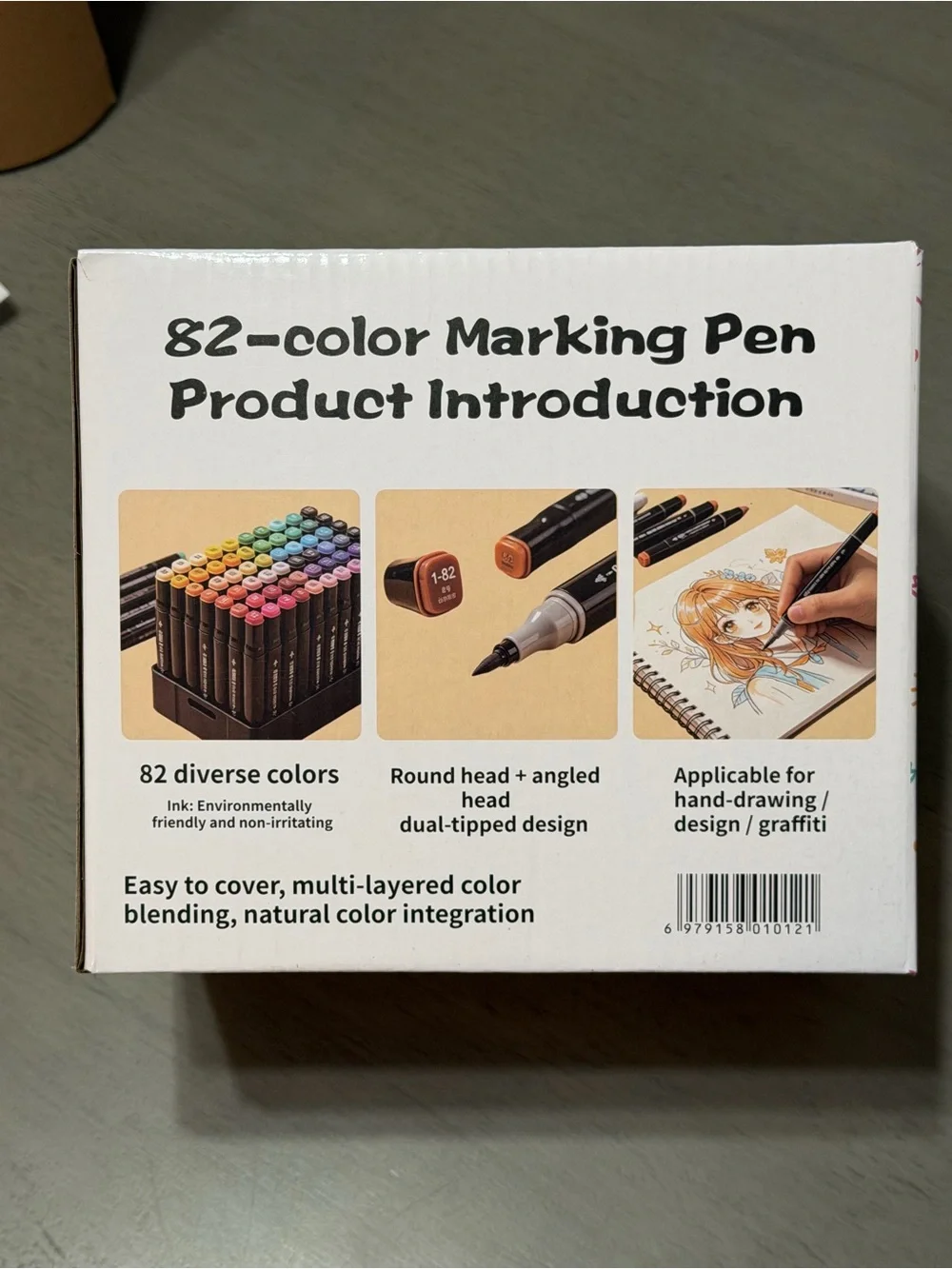 82 Dual-Tip Art Markers with Carrying Case